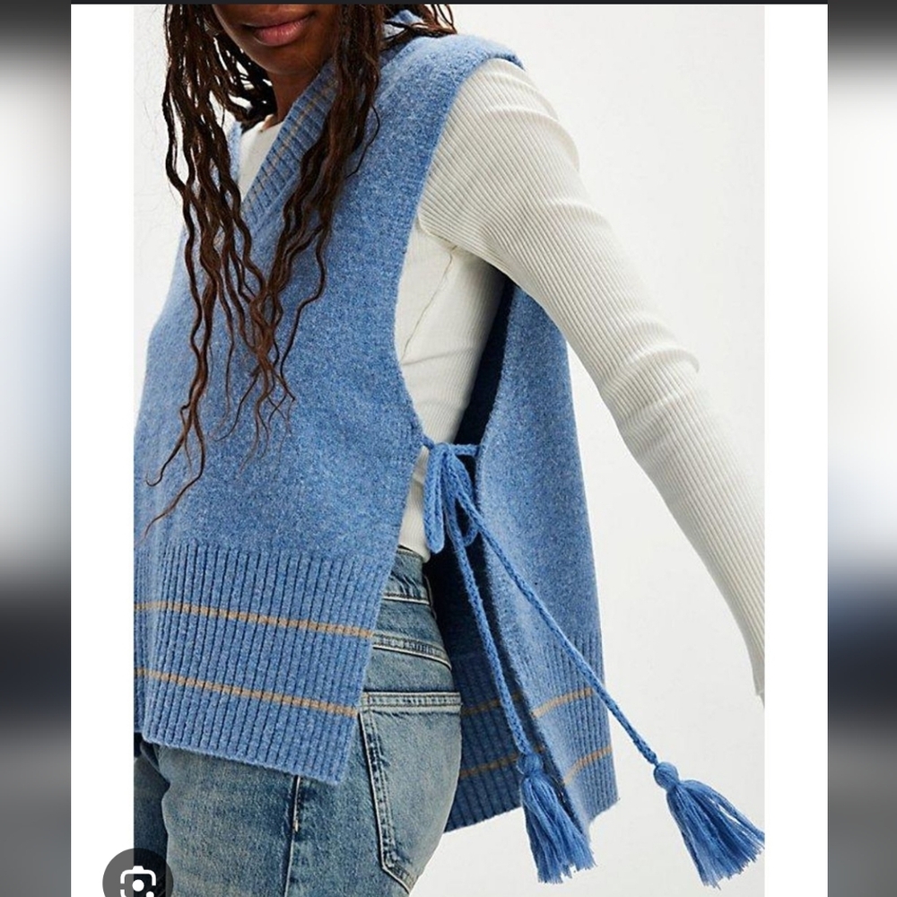 Free People All Star Stripe Poncho - Picture 3 of 3